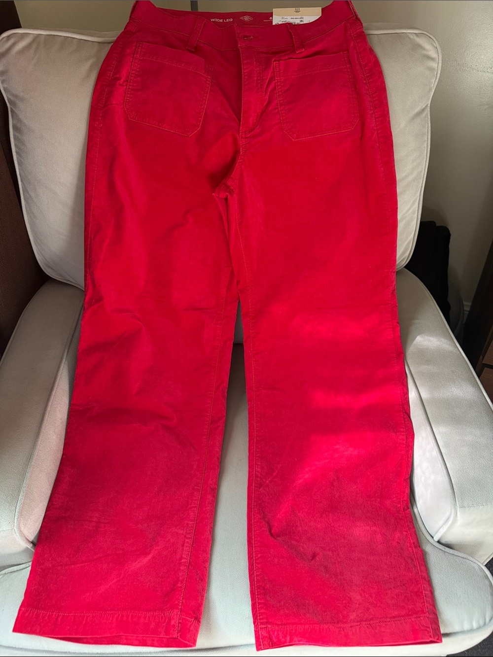 St.John Bay .Wide Leg Women's Jeans in vibrant Red color